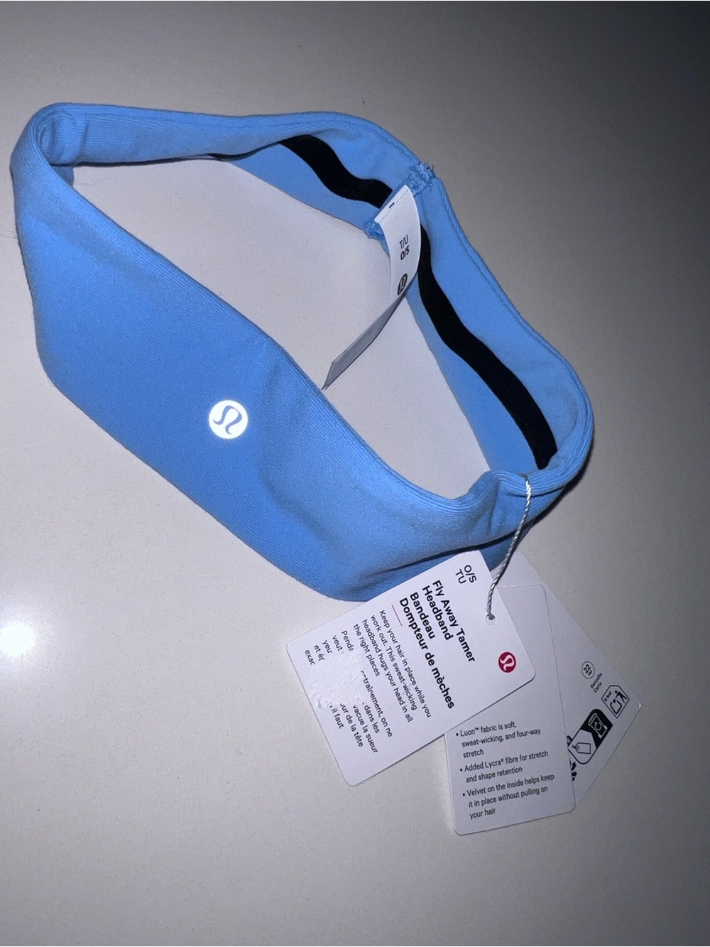 lululemon athletica Fly Away Tamer Headband in Proud Cloud (PRDC)